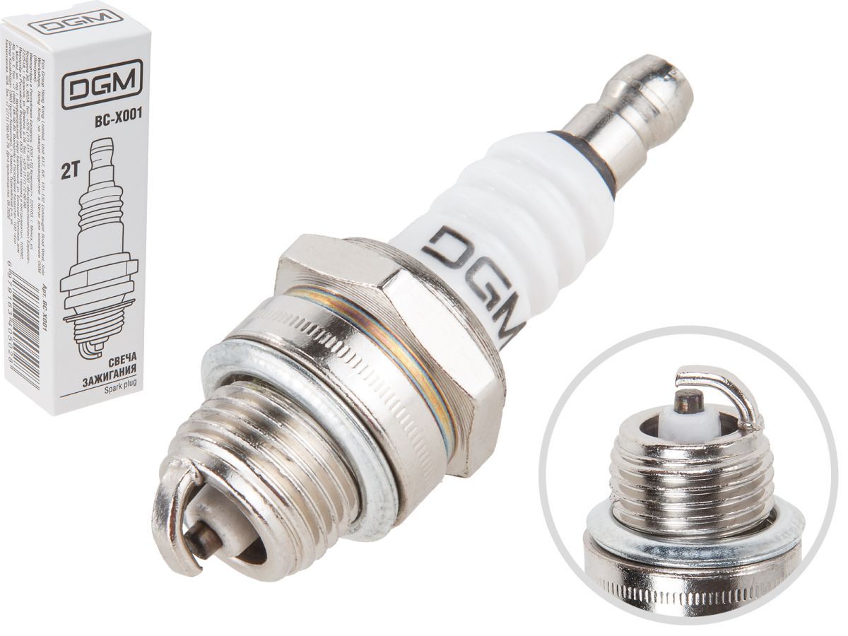 Свеча зажигания BC-X001 (2Т, М14*1.25, резьба 9,5 мм) DGM BC-X001