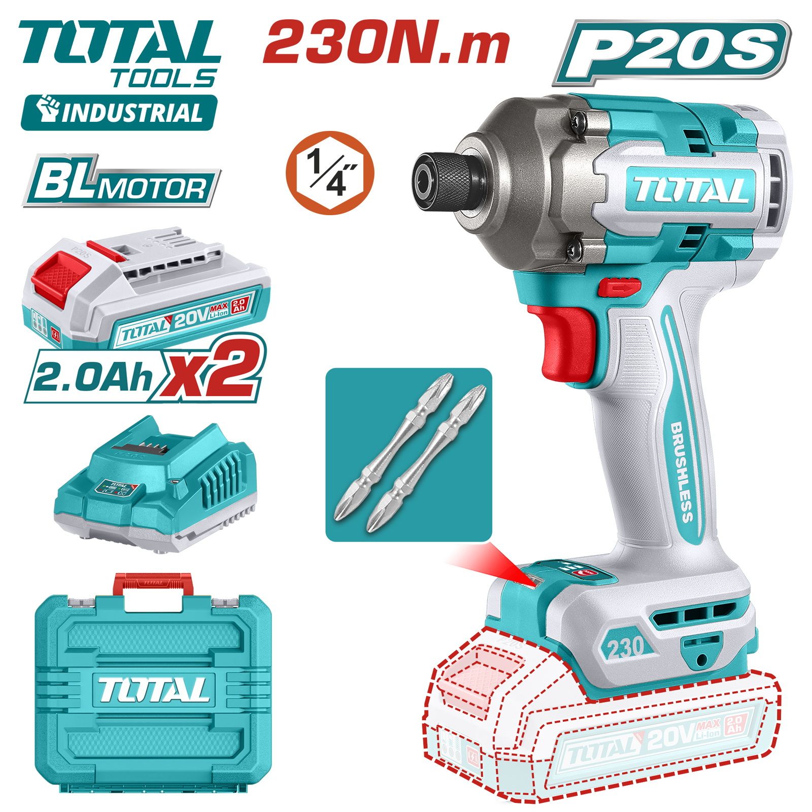 Гайковерт  TOTAL TIRLI2023