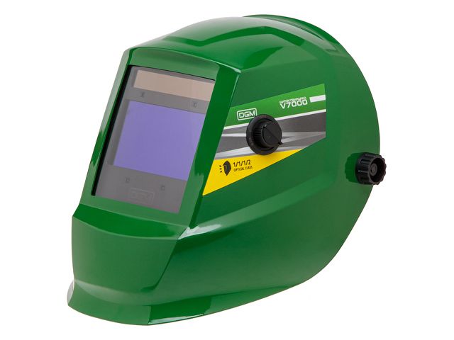 Щиток сварщика с самозатемняющимся светофильтром V7000 (зеленый) (1/1/1/2, 104x63 мм., DIN 3,5/4-8/9...DGM V7000GR2