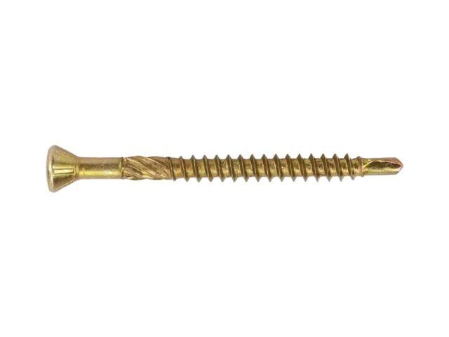 Шуруп для полов и паркета 3.2х60 мм желтый цинк TORX10 (8000 шт в коробе) STARFIX SM-19828-8000