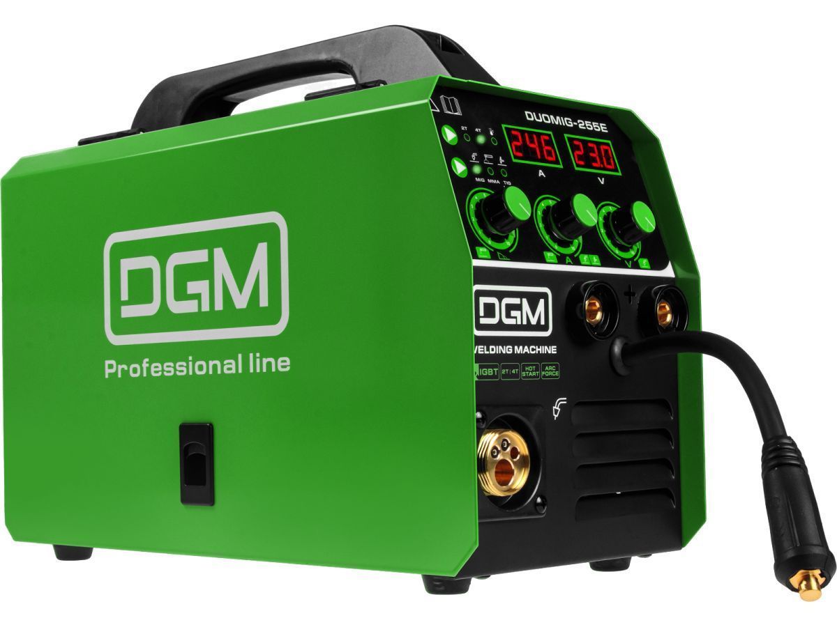 Полуавтомат сварочный DUOMIG-255E (220В, MIG/FLUX/MMA/TIG, евроразъем, смена полярности) DGM DG5822-5