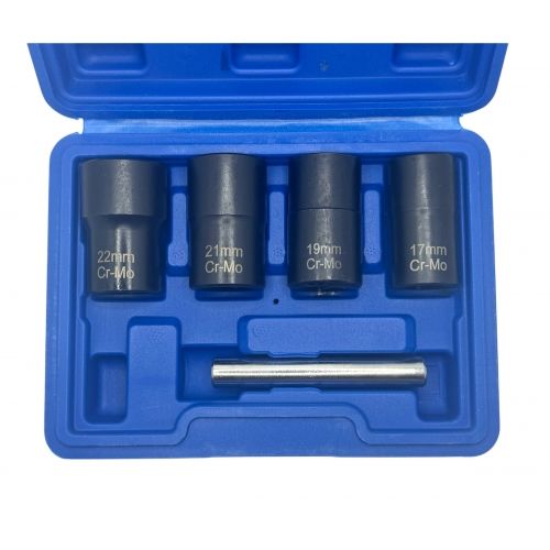 Головки под сорванные грани 17-22мм. 1/2" (набор 5пр.) 42CrMo H-D HD-06039