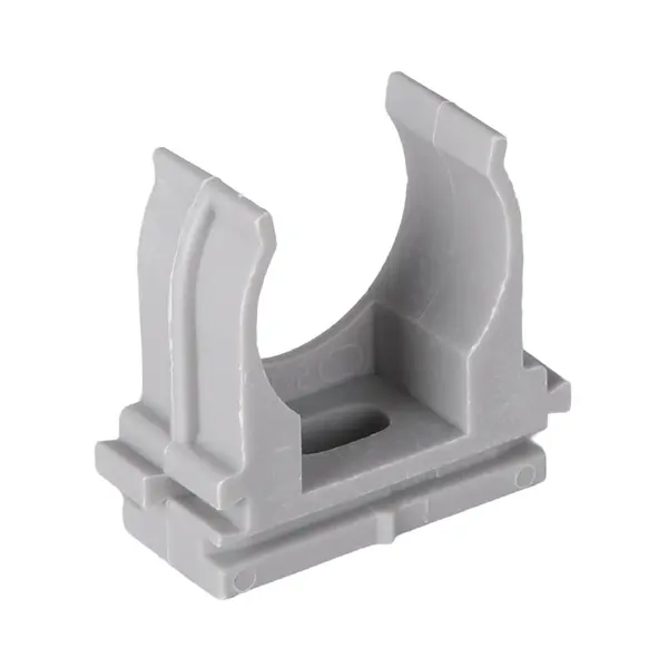 Крепеж-клипса для ручного монтажа d25 мм (100 шт) серая-Plast EKF derj-z-25sn