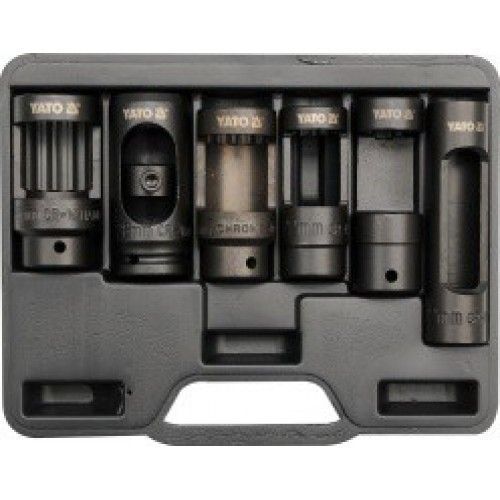 Набор торцевых головок к форсункам в дизельном двигателе 1/2"(6пр.) YATO YT-0622