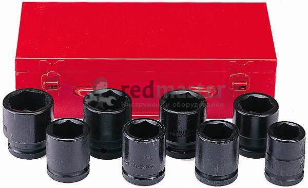 Набор головок ударных 3/4", 6гр, 8 пр. (26-38мм) Force 6081