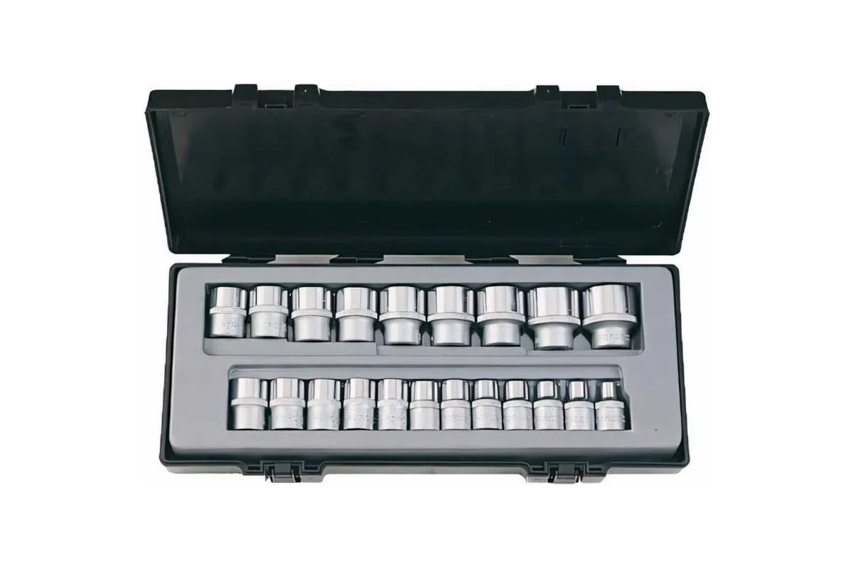 Набор головок 1/2", 8-32мм, 21 пр. 12-гран. Force 4212-9