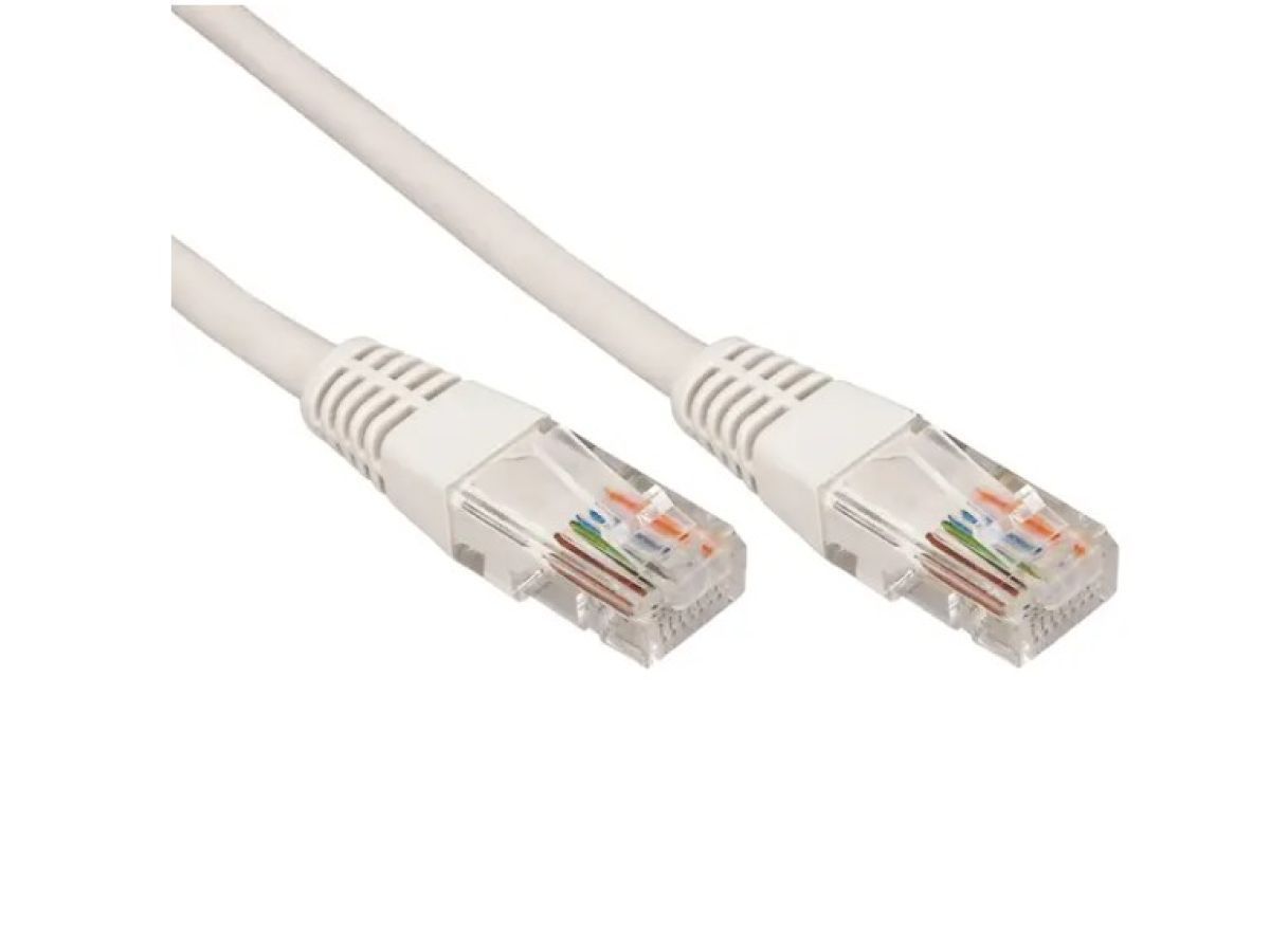 Пaтч-корд 10м U/UTP, CAT 5e, RJ45-RJ45, PVC серый REXANT 18-1009