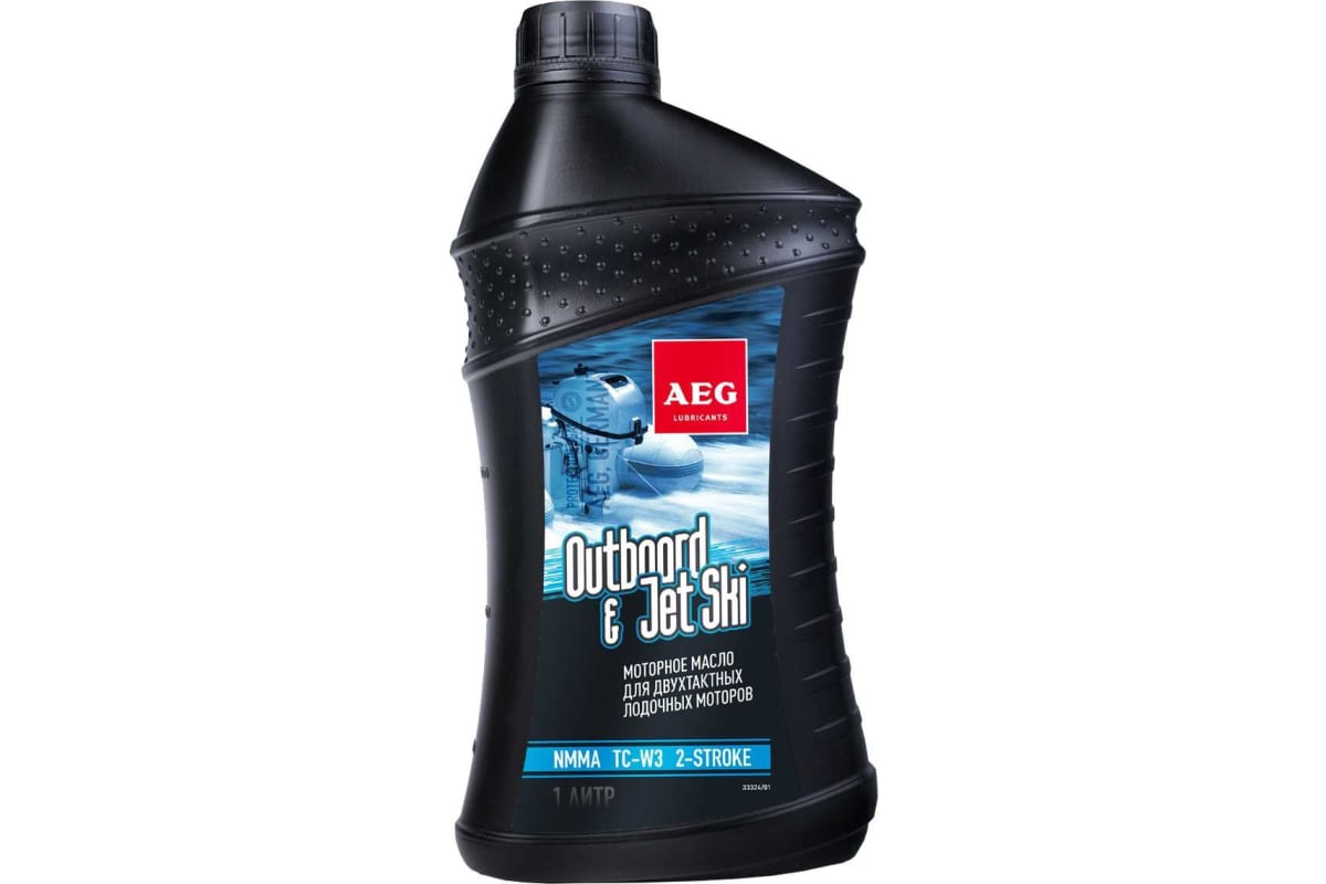 Масло 2-х тактное для лодочных двигателей AEG Outboard&JetSki 2Т Oil NMMA TC-W3 Дозатор (1л)