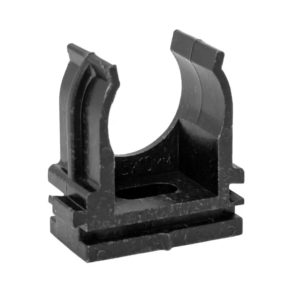 Крепеж-клипса для ручного монтажа d20 мм (100 шт) черная-Plast EKF derj-z-20s-black