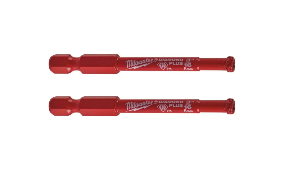 Коронка алмазная Diamond Plus 5 мм 1/4" Hex (2 шт.) MILWAUKEE Milwaukee 4932479231