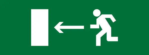 Пиктограмма "Направление налево" 320х120мм (для EXIT, SAFEWAY-40)   ...EKF pkal-01-03