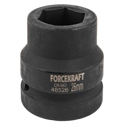 Головка ударная 1", 26мм (6гр.)  FORCEKRAFT FK-48526