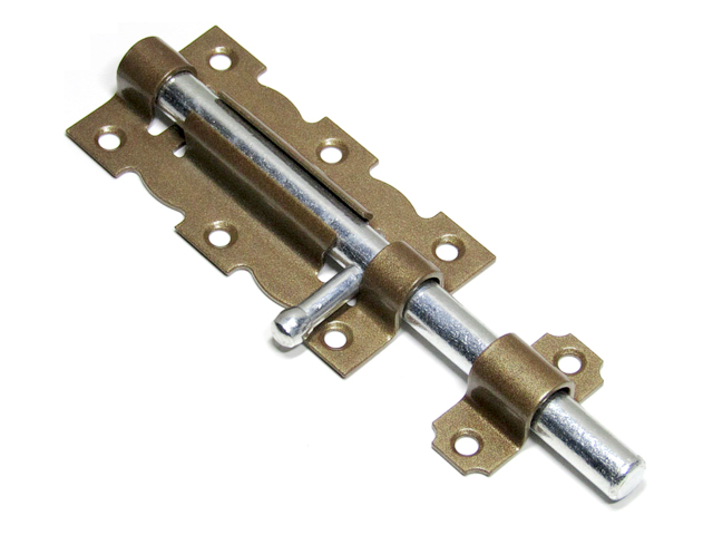 Задвижка дверная 110 mm, бронзовая металлическая  STARFIX SMP-94245-1