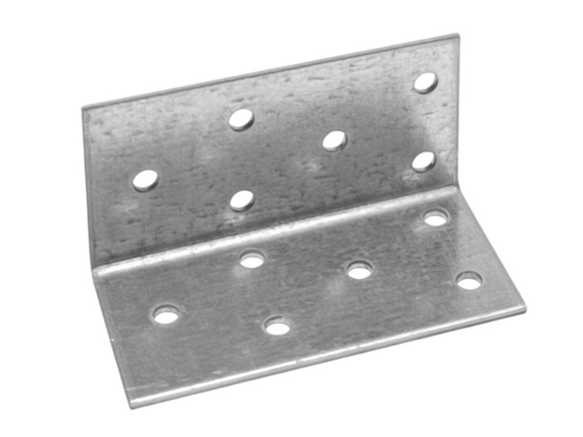 Уголок крепежный равносторонний 80х40x40 mm KUR белый цинк STARFIX SMP-26236-1