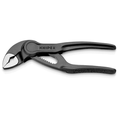Клещи переставные COBRA® XS сантехнические с фиксатором, 28 мм (1"), под ключ 24 мм, L-100 мм, ...KNIPEX 8700100