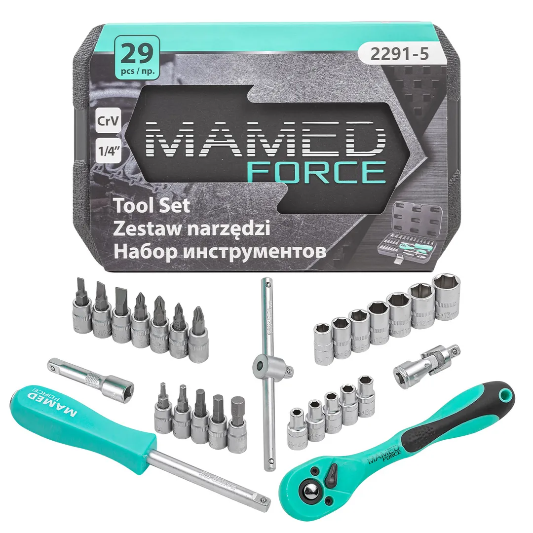 Набор инструментов 29пр. 1/4"  MF-2291--5MAMEDFORCE MF-2291-5