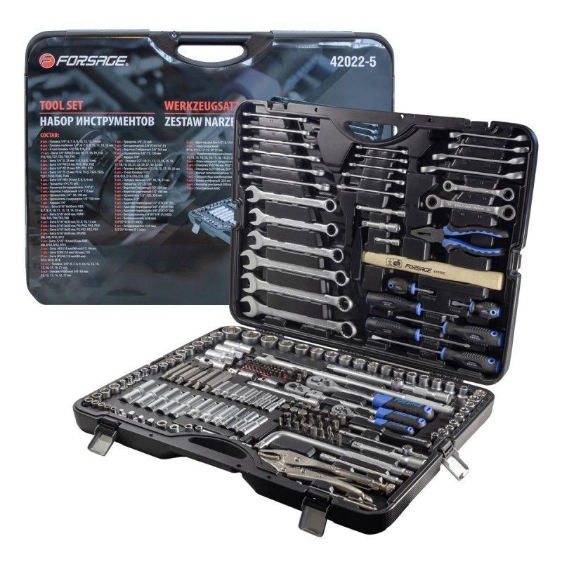 Набор инструмента 202пр. 1/4",3/8",1/2"  Forsage F-42022-5