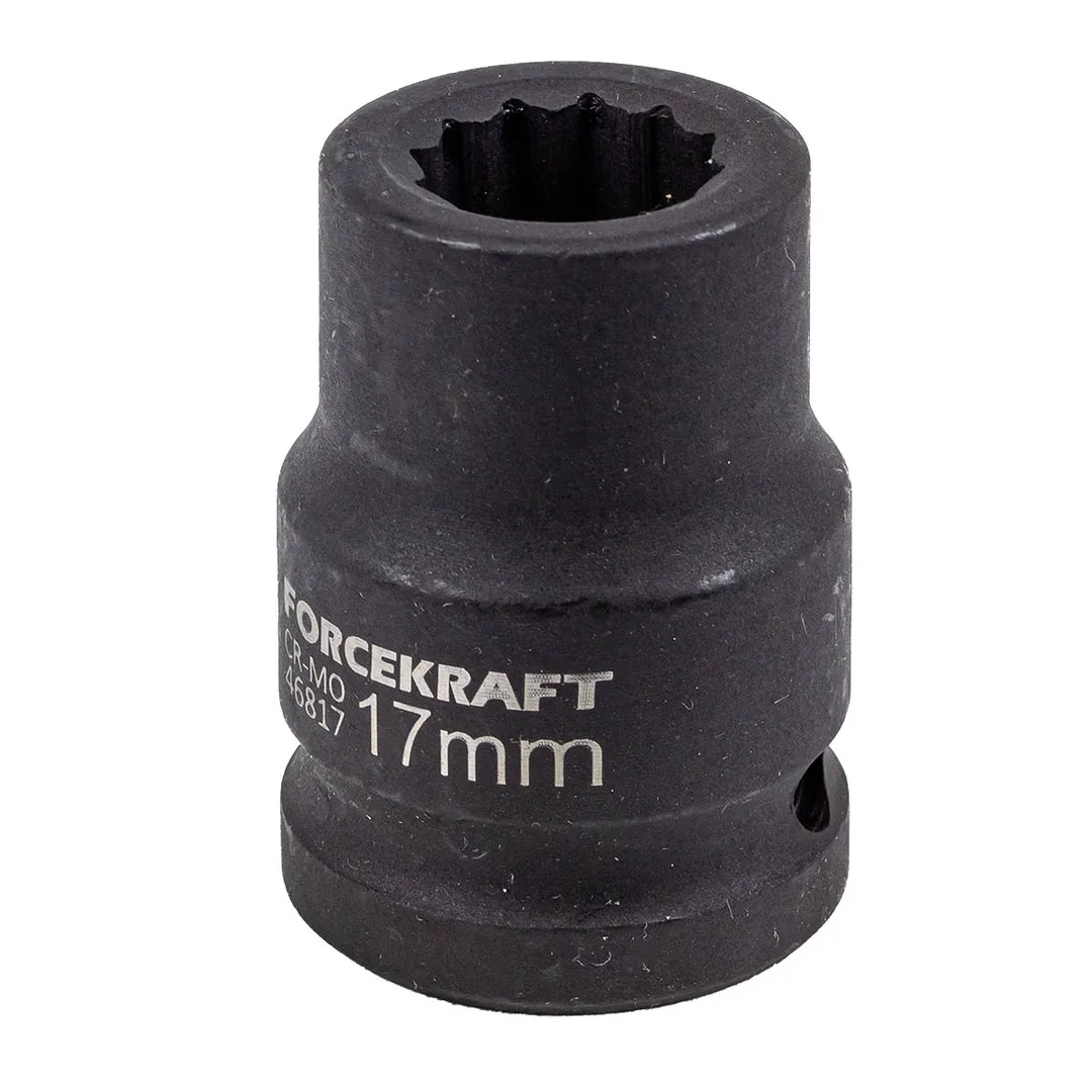 Головка ударная 17мм 3/4" 12гр.  FORCEKRAFT FK-46817
