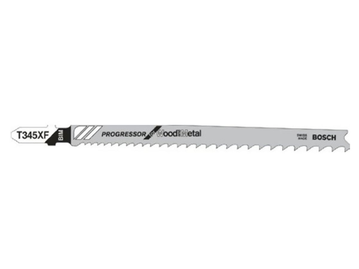 Пилка лобзиковая по дереву с гвоздями, T345XF, 1 шт., BOSCH 2608634486