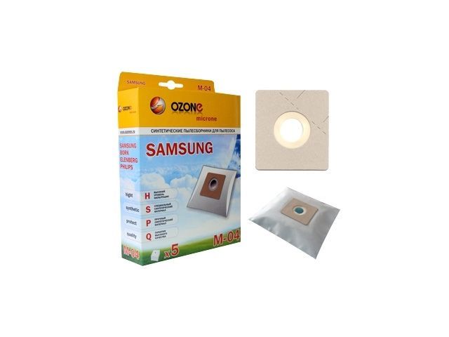Мешок для пылесоса синтетический одноразовый  (5 шт.) (SAMSUNG)  ...OZONE M-04