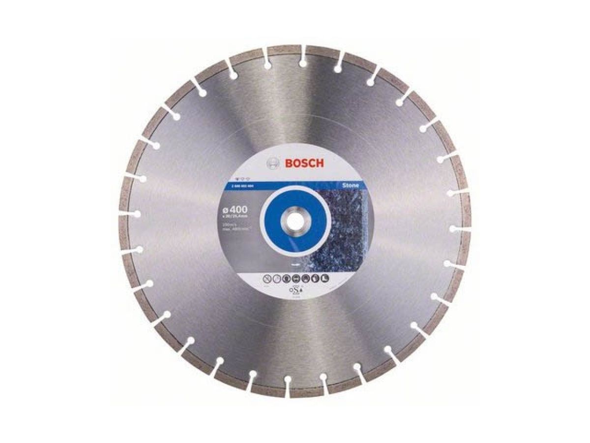 Алмазный круг 400х20/25.4 мм по камню сегмент. STANDARD FOR STONE (сухая/мокрая резка) BOSCH 2608602604