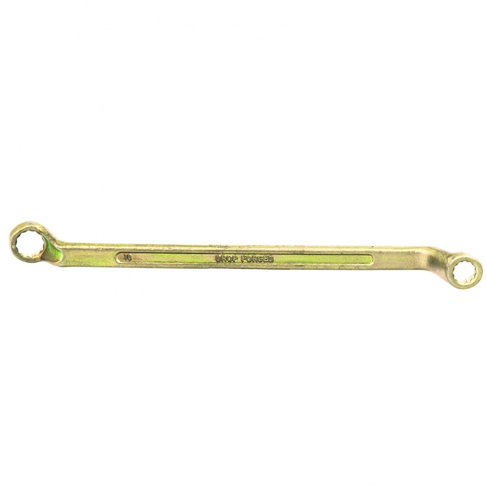 Ключ накидной, 10 х 11 mm, желтый цинк  Сибртех 14616