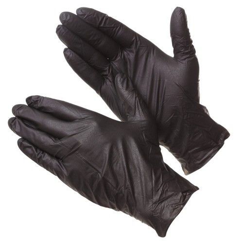Перчатки нитриловые неопудренные черного цвета (размер  6 (XS))  Ultra LS  GWARD Ultra38-Black-XS
