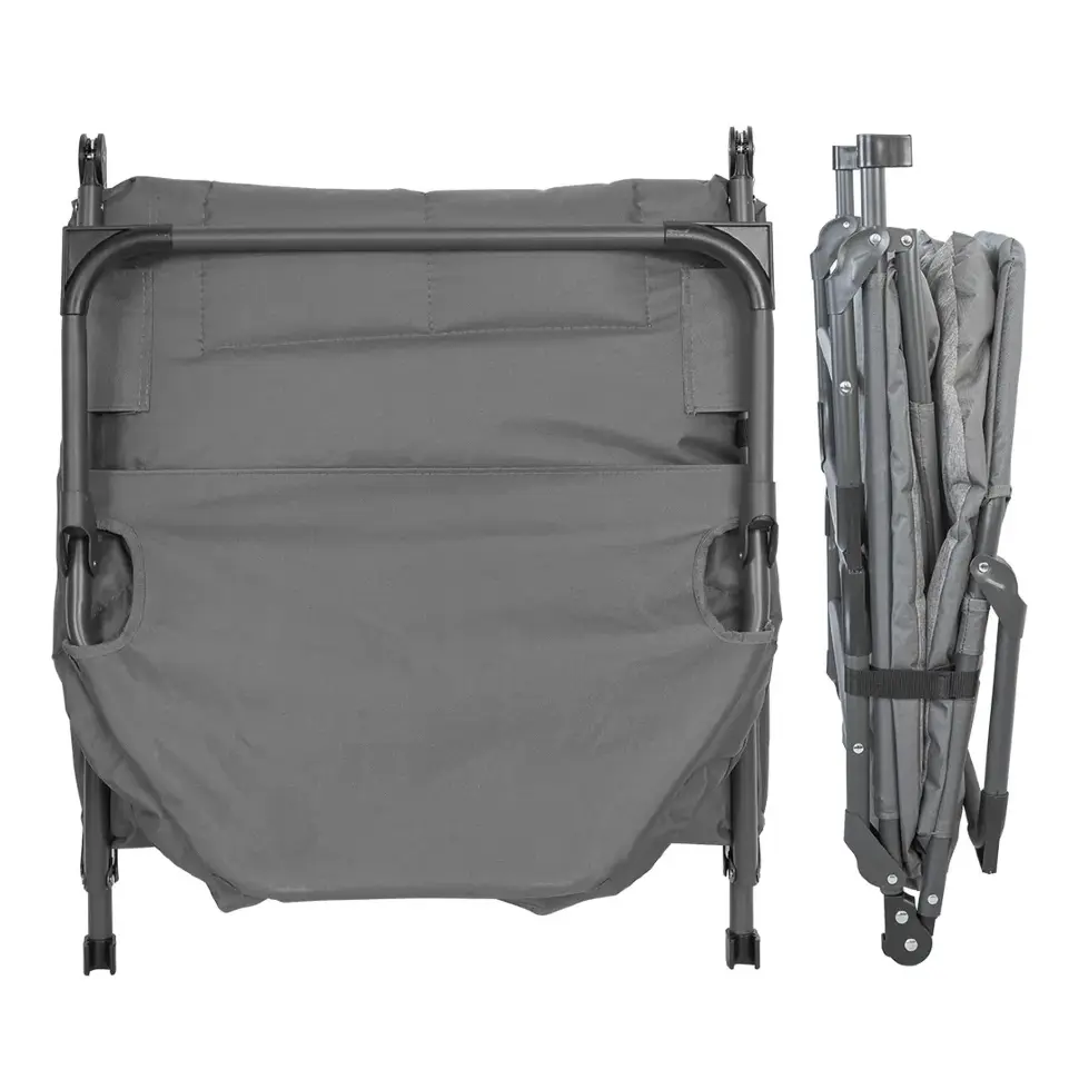 Шезлонг складной (серый) (32х64х200см, макс. нагрузка 200кг) ISMA ISMA-FG-HY-8008G