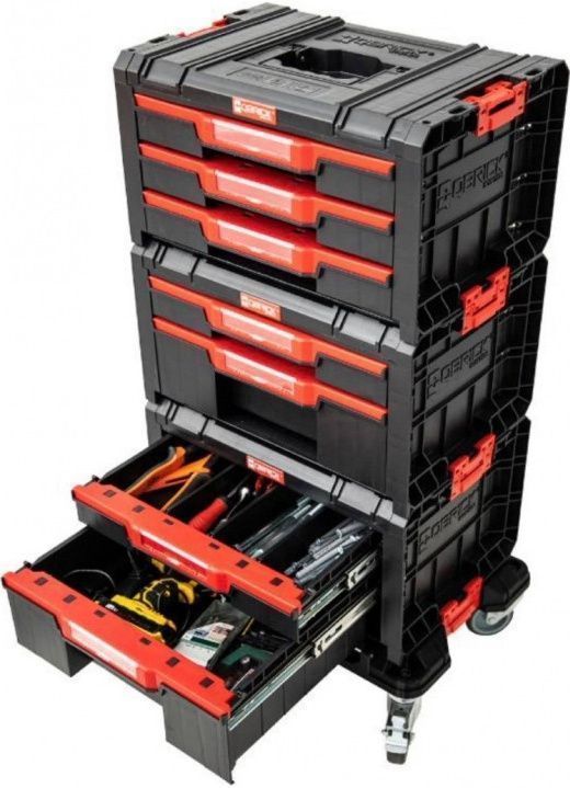 Набор ящиков для инструментов QBRICK System PRO Drawer Workshop SET 1, 2.0 (черный) QBRICK Z258117PG003