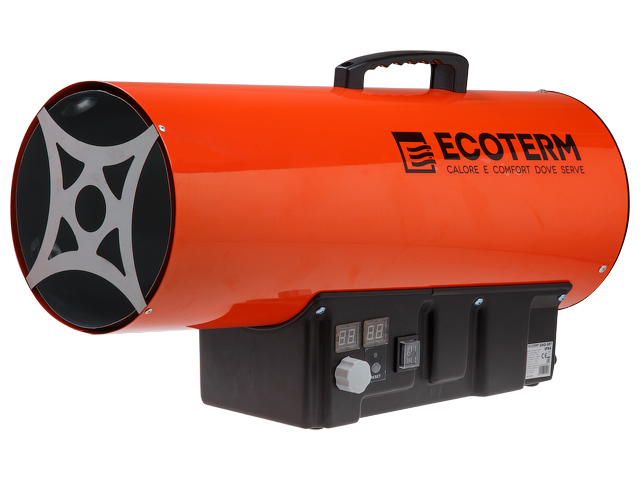 Нагреватель воздуха газовый, прямой нагрев, 50 кВт, термостат, переносной  ...Ecoterm GHD-50T