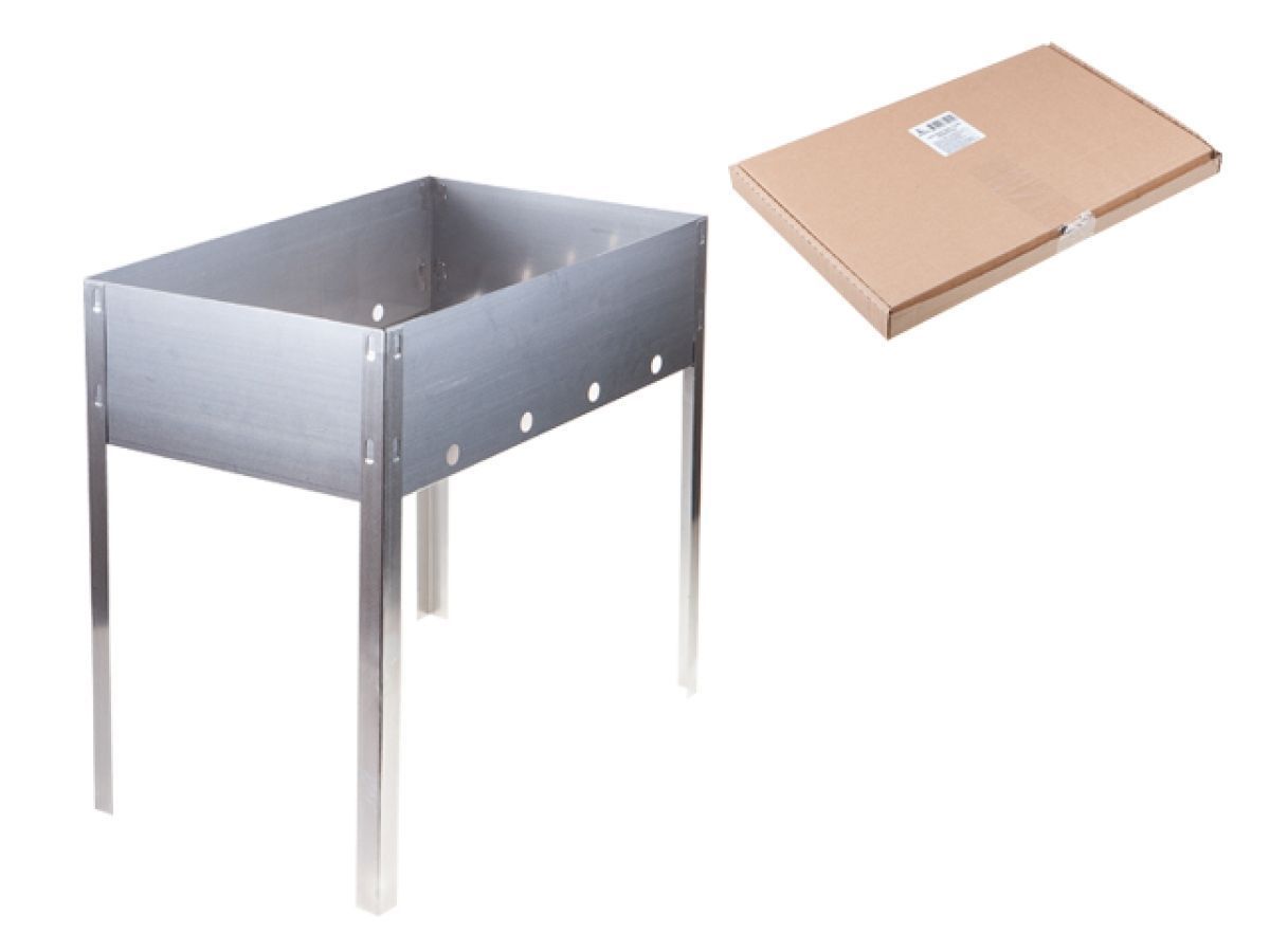 Мангал сборный "Эконом" в г/коробке (400х250х400х0,4толщ) PERFECTO LINEA 47-750049/1