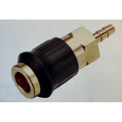 Быстроразъем пневматический с обратным клапаном, "елочка" 12мм (латунь) H-D HD-UQ5BP-12