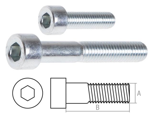 Винт М6х16 мм c внутренним шестигранником, цинк, DIN 912, 5 кг., STARFIX SMV1-31720-5