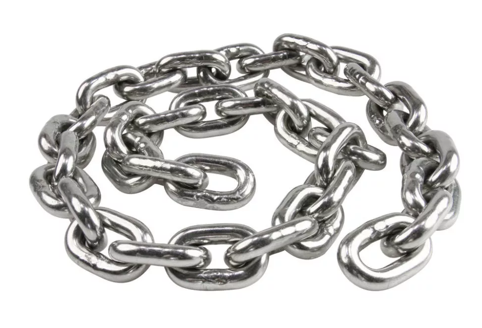 Цепь круглозвенная G80 EN818-7 6х18 оцинкованная калиброванная, м TOR 1001479