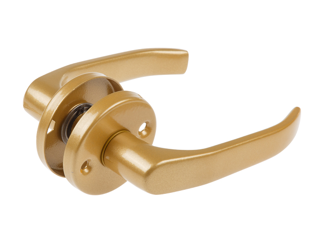 Ручка дверная LENOX на круглой планке 50 mm, золото  GAMAR 1115757196490