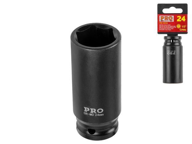 Головка ударная 1/2" 24mm 6гр. глубокая PRO STARTUL PRO-30124