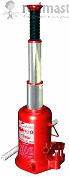 Домкрат бутылочный с двумя штоками 10т (h 198-519mm) Torin TF1008