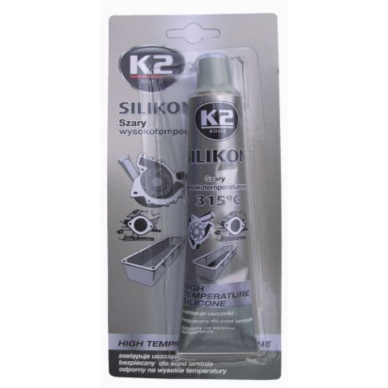 Высокотемпературный гермет серый 85гр  K2 Sil 350С-Grey(B250)