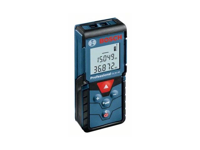 Дальномер лазерный GLM 40, 0.15 - 40 м, +/- 2 мм/м, IP 54, BOSCH 0601072900