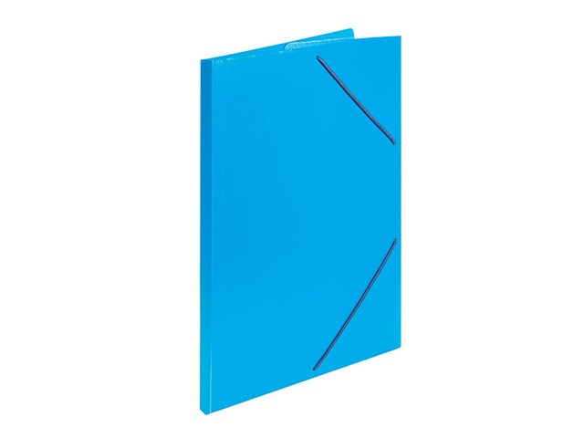 Папка с резинкой А4 33 мм, синий пластик,  INФОРМАТ NP6750B