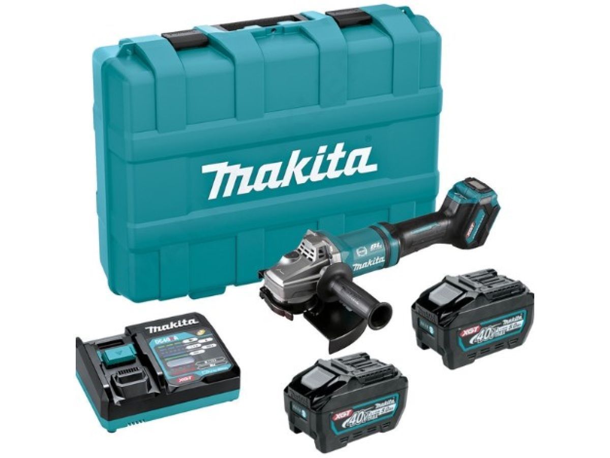 Аккум. углошлифмашина XGT GA038GT201 MAKPAC , диск 230 мм,  40.В, 2 АКБ 5.0 А/ч, Li-Ion,  MAKITA GA038GT201