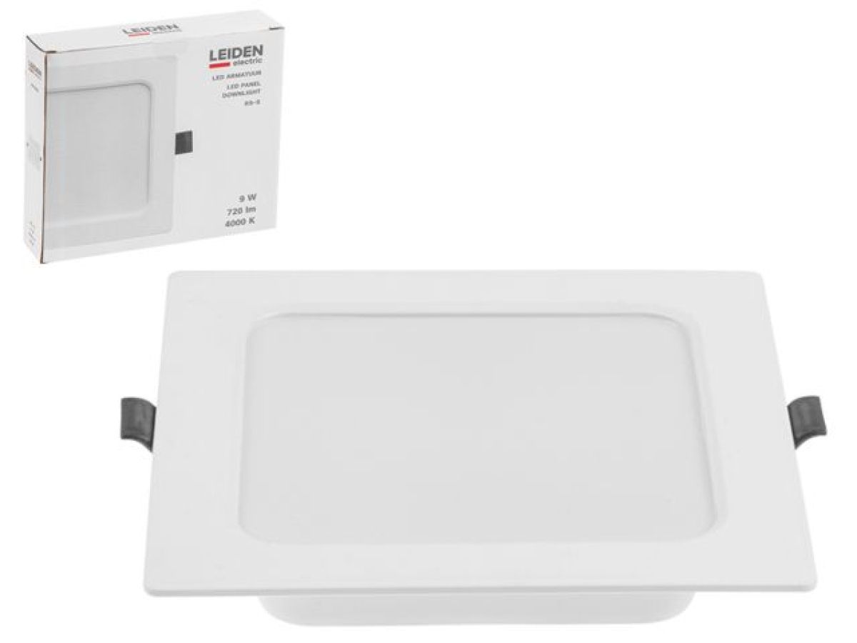 Светильник светодиодный встраиваемый квадрат 9 Вт 4000К, IP44 RS-S LEIDEN ELECTRIC 807006