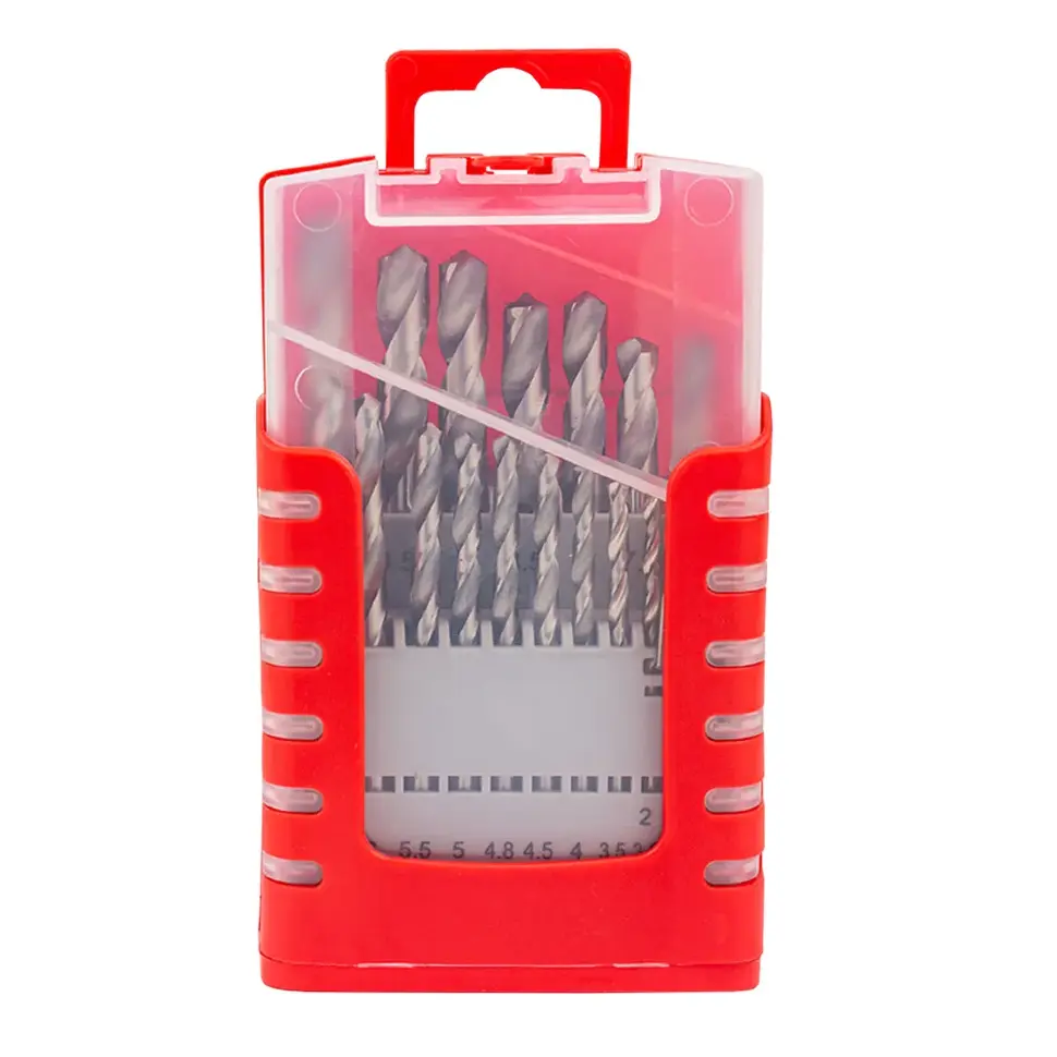 Набор сверл по металлу, HSS, 1-10мм, 21пр.  FORCEKRAFT FK-924U21S