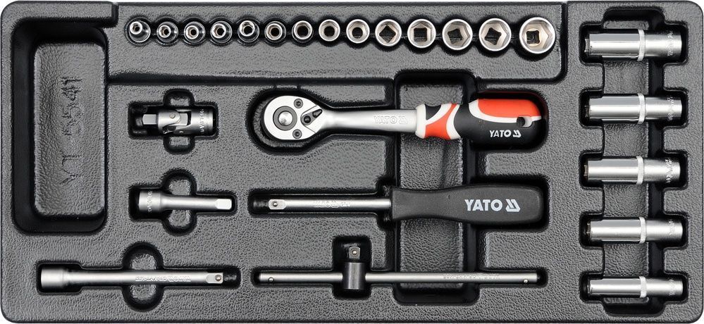 Набор инструмента  1/4" в футляре (25шт)  YATO YT-5541