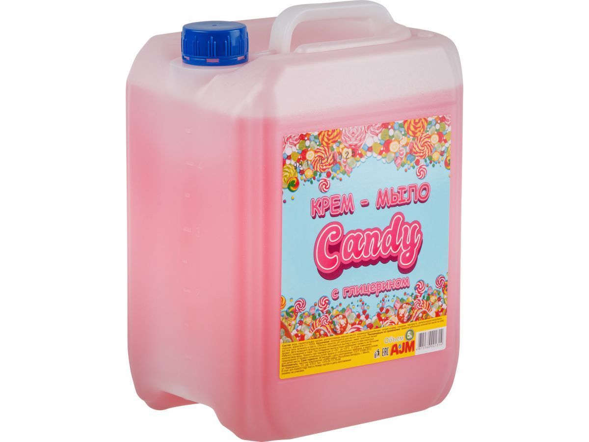 Крем-мыло жидкое для рук "CANDY" 5 л (мультифрукт, с глицерином) AJM 4815560001314