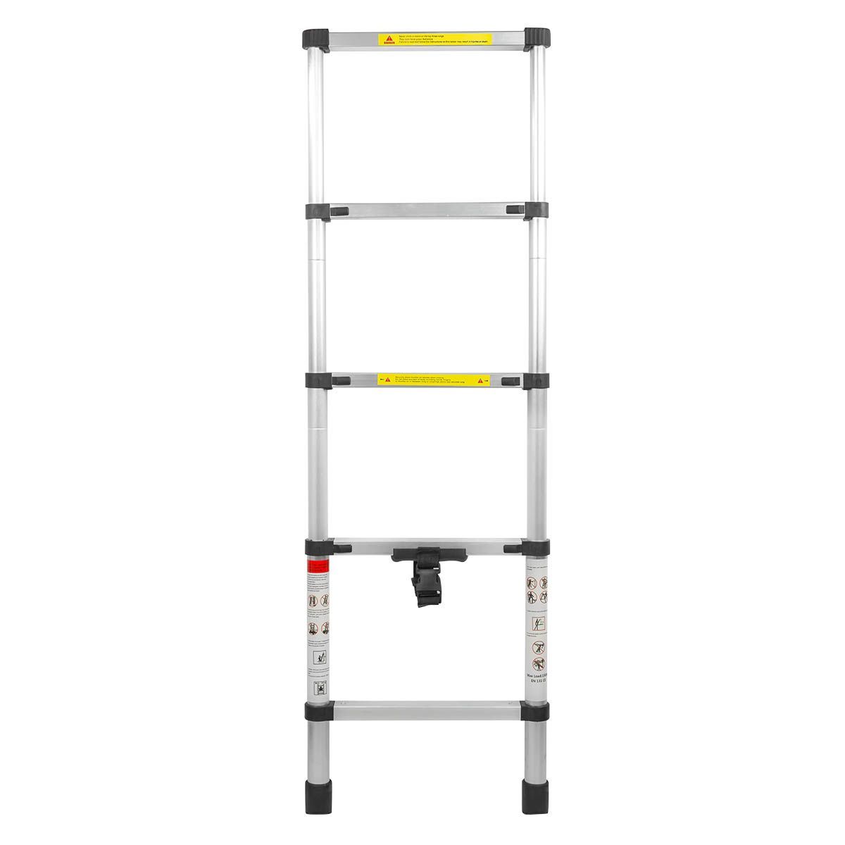 Лестница телескопическая алюм. бытовая 1.4м (5 ступ.) Forsage F-UP140