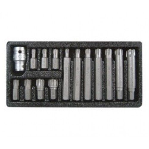 Головки биты специальные RIBE M6-M14 L30, 75mm (набор 15пр.)  YATO YT-0419