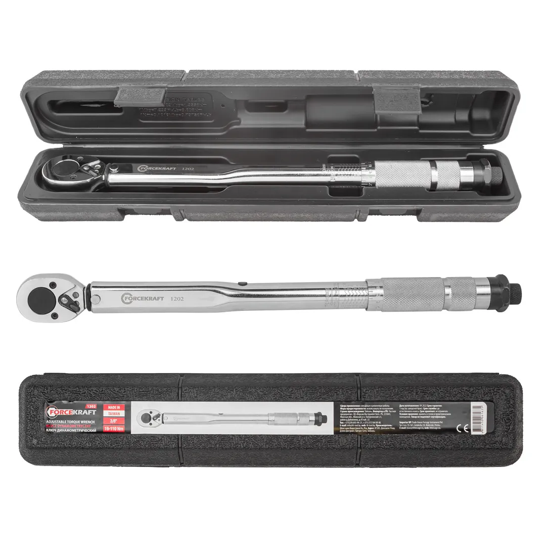 Ключ моментный 19-110Нм, 3/8"  FORCEKRAFT FK-1202