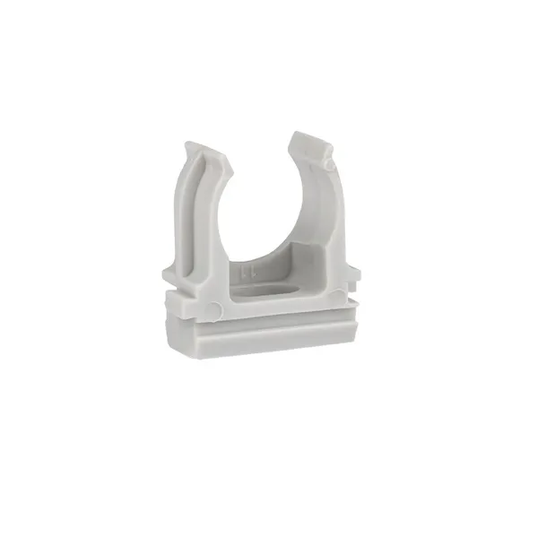 Крепеж-клипса для ручного монтажа d25 мм (10 шт) серая-Plast EKF derj-z-25sn-r