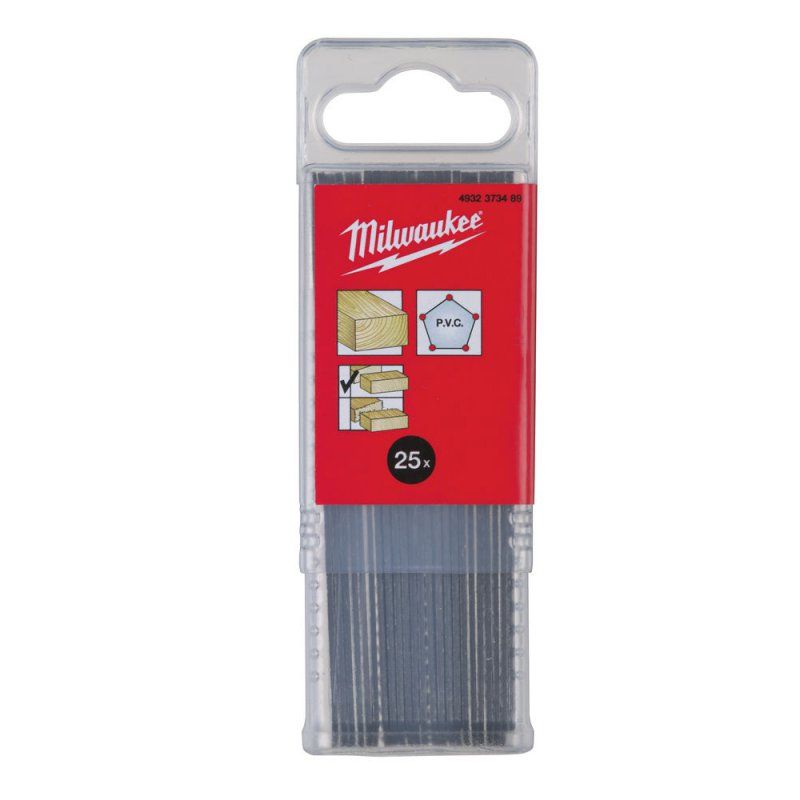 Пилка к лобзику T101B (25 шт в футляре / HCS / 75 мм / дерево) MILWAUKEE ...Milwaukee 4932373489